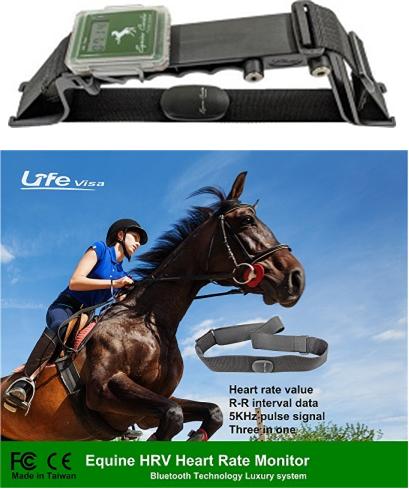 Horse heart rate healthcheck (5KHz analog pulse type) and heart rate monitoring belt (Bluetooth digital type)